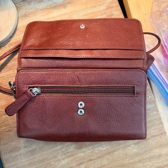 Overland All-Leather Crossbody Bag – Rich Brown  ✨ Brand New / Never Used ✨ - Picture 3 of 4
